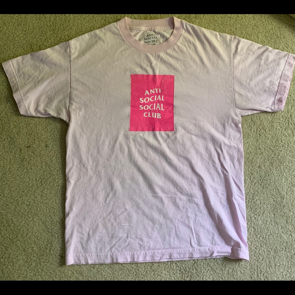 Anti Social Social Club pink tee